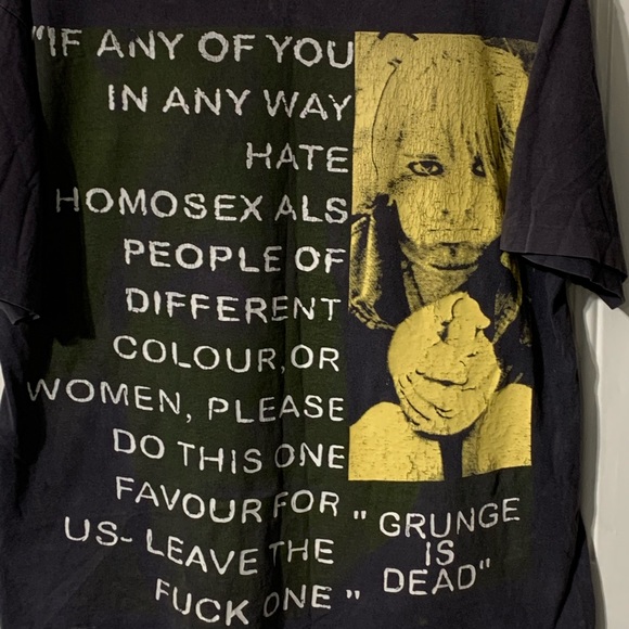 1994 Rare  Vintage Kurt Cobain T-shirt Nirvana True Vintage tee single stitch L - Picture 5 of 12